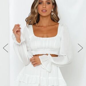 Hello Molly cropped blouse size 2